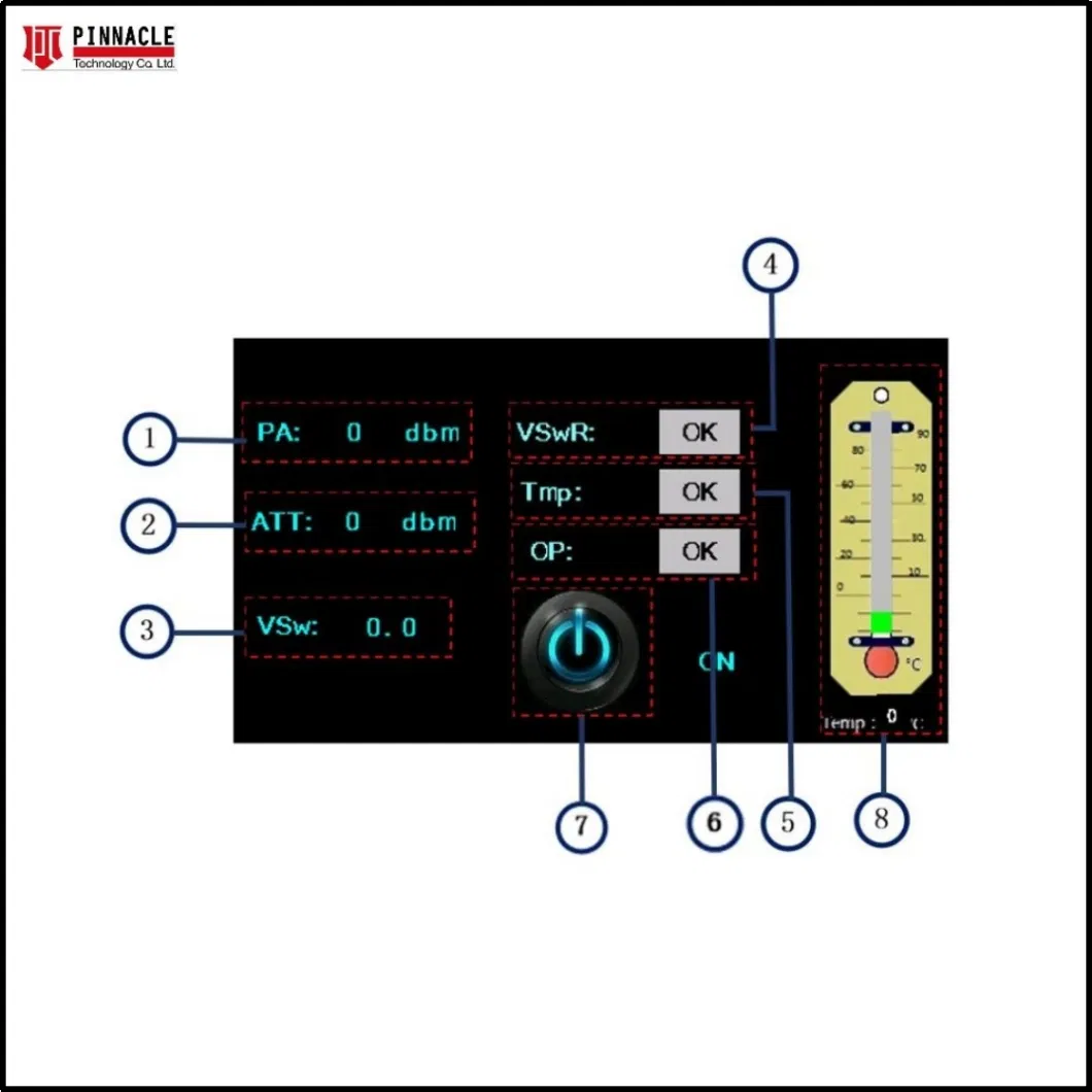 High Power 300W RF Amplifier Signal Modules for 5500-6000MHz with Cabinet Mounted