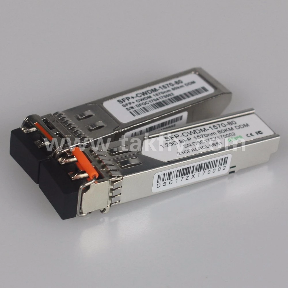 1.25g-10g SFP+ Dual Fiber LC Ddm 80km CWDM SFP