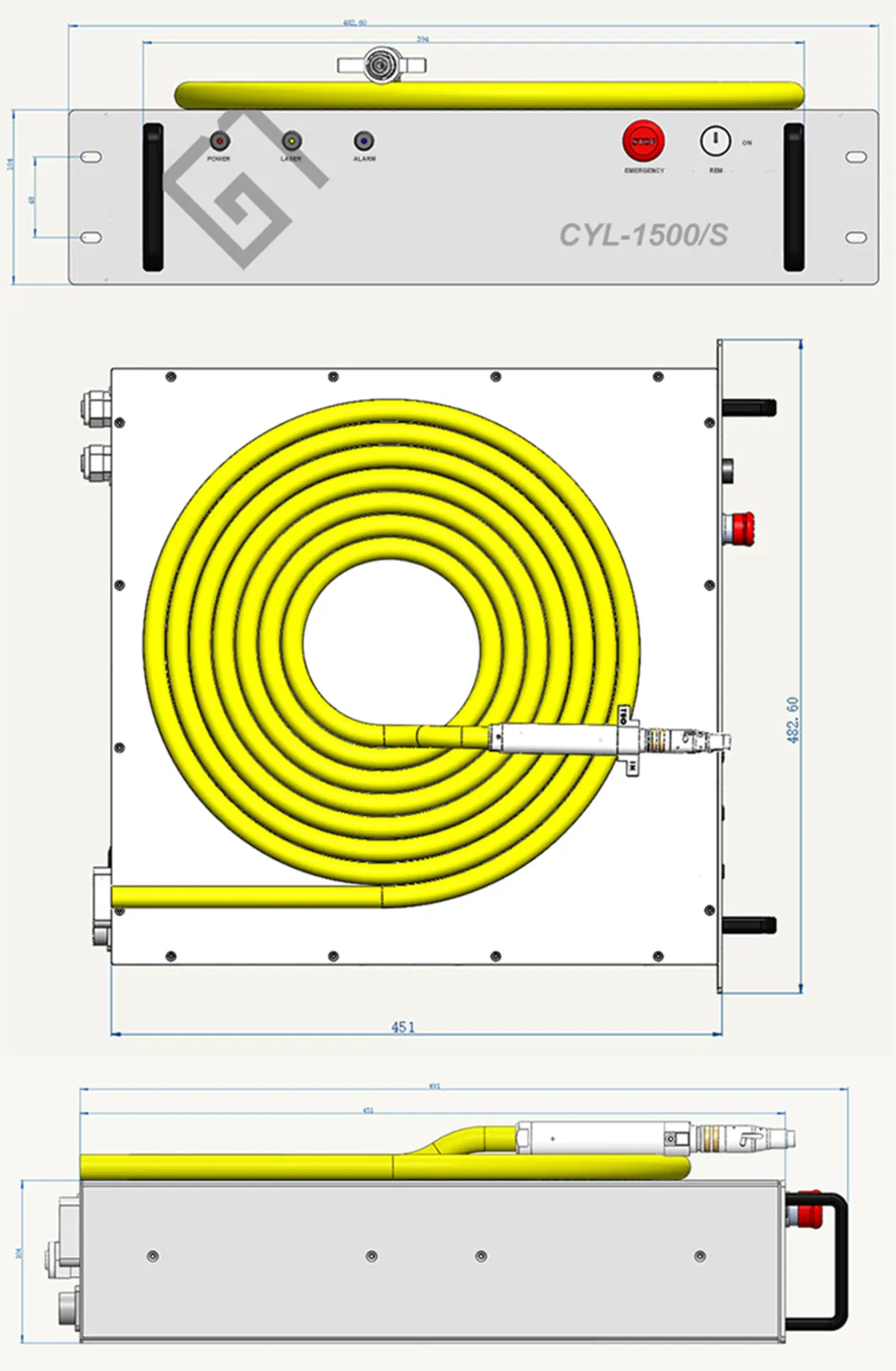 Cina Laser 1500W Cyl Series Can Substitute for Laser Cutter Cyl-1500/S