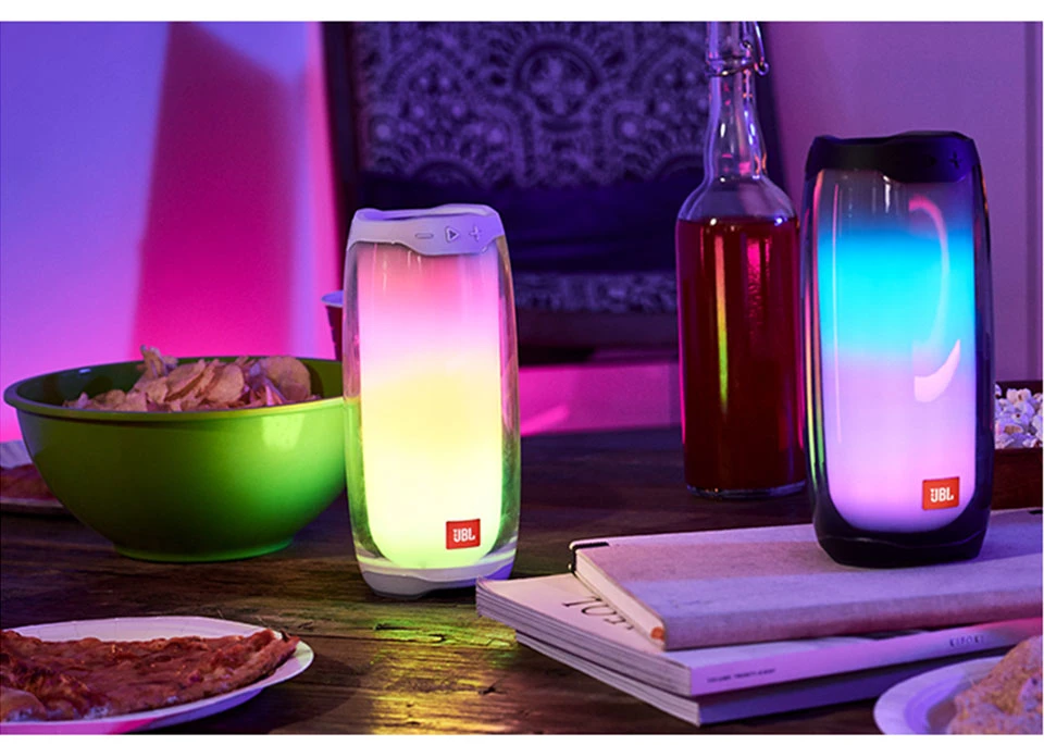 Pulse4 Wireless Bluetooth Speaker Stereo Sound with LED Light Party Speaker