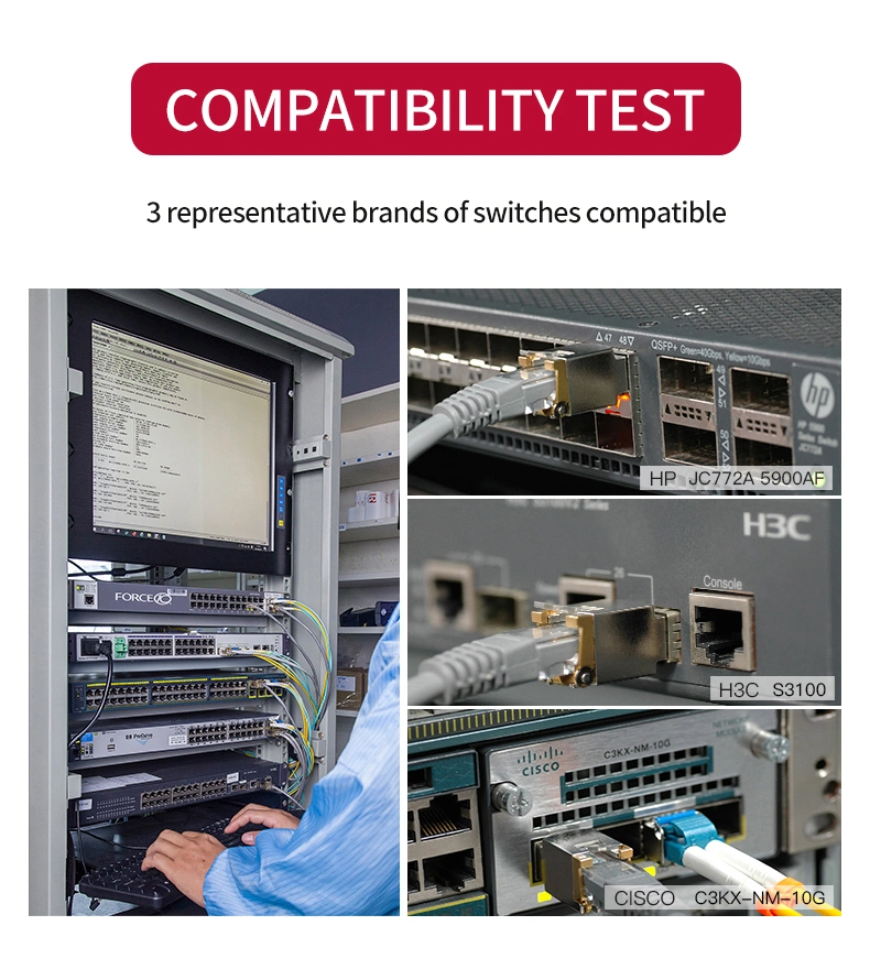 OEM Factory for Russia Market SFP+10g 120km SFP Bidi Fiber Optic Transceiver Module LC Port 1270/1330nm Singlemode SFP Module 10g Cisco Huawei Compatible