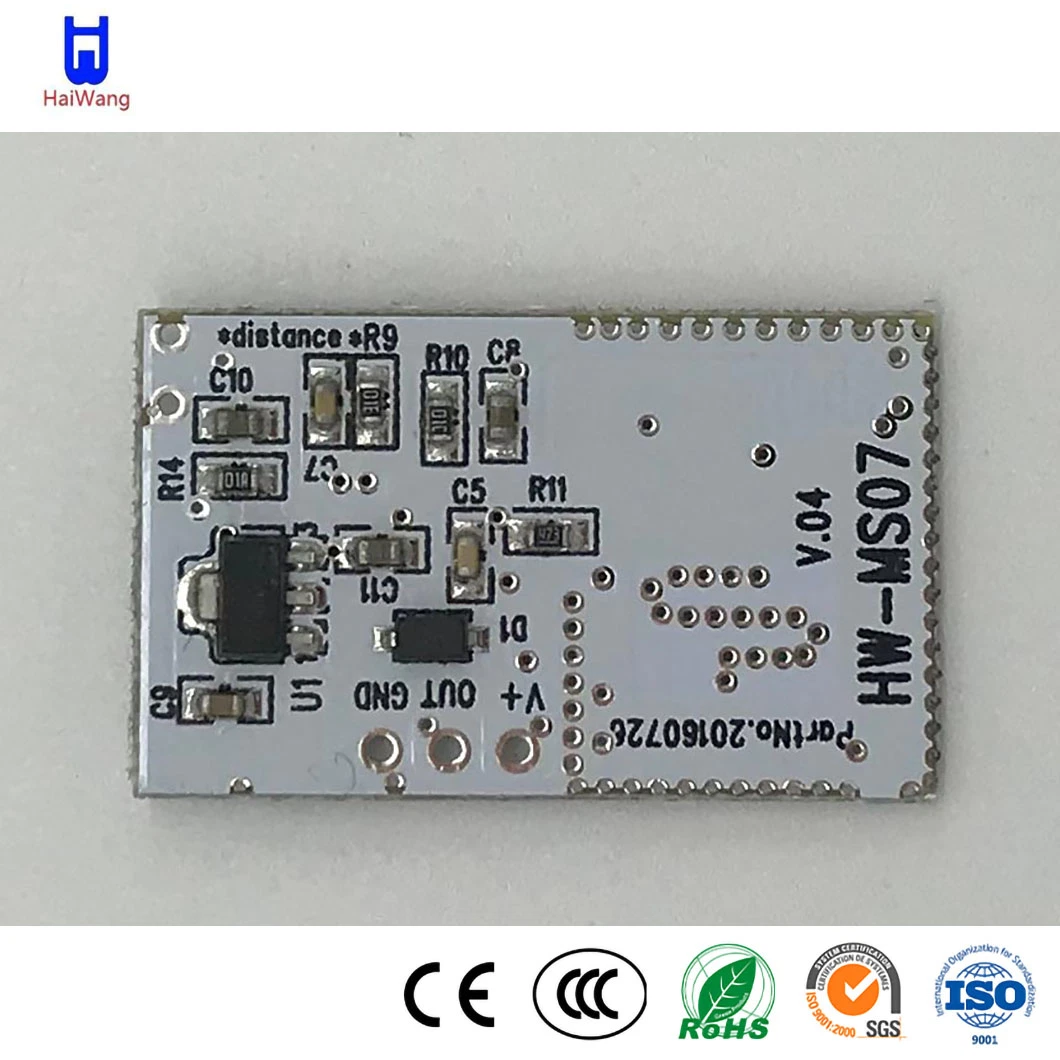 Haiwang Hw-Ms07 Microwave Oven Temperature Sensor China Supplier OEM High-Quality 2m+-20cm Sensor Distance PCB Microwave Sensor Module for Security Products