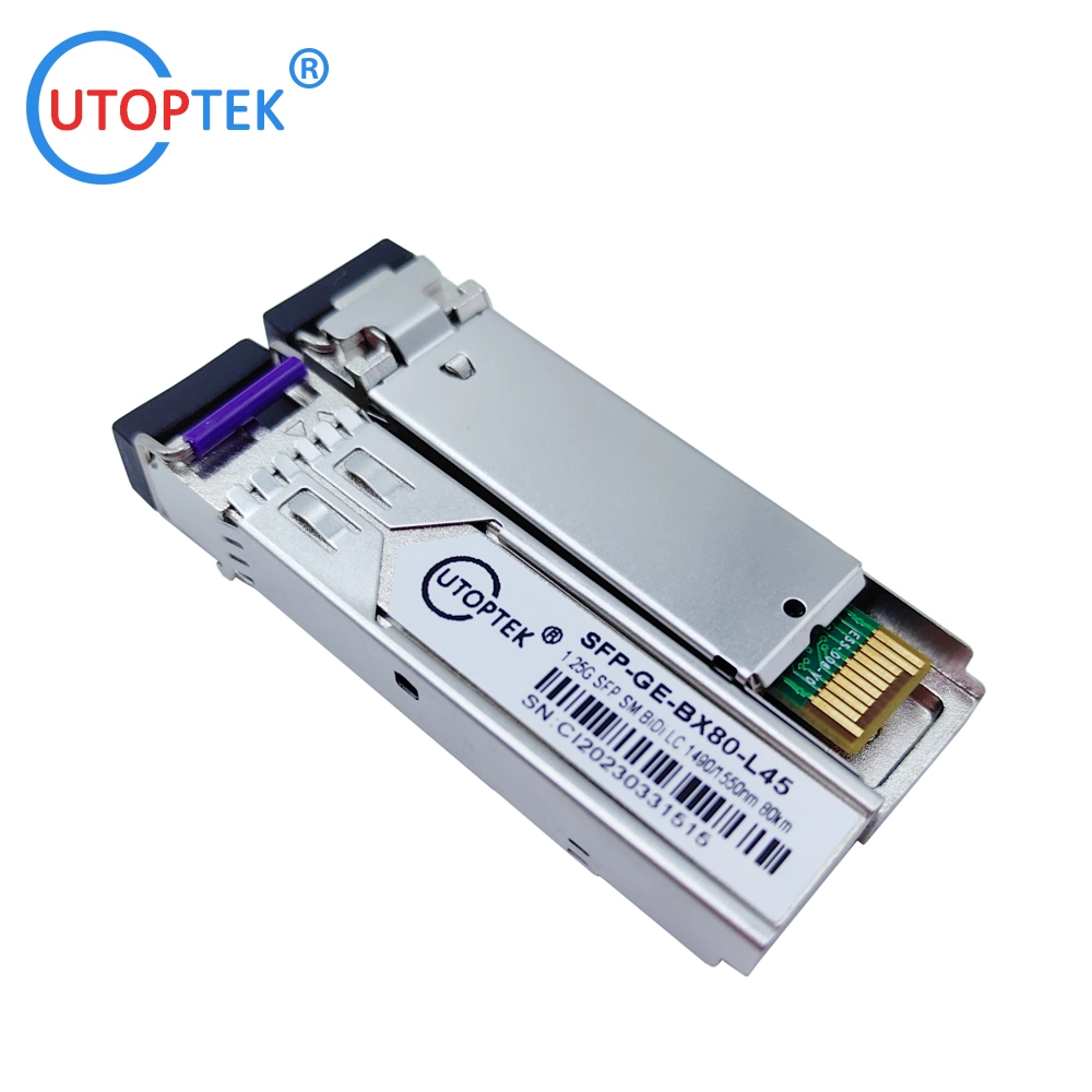 100% New High Quality 80km 1.25g 1490/1550nm Ddm SFP Optical Fiber Optic Transceiver Module