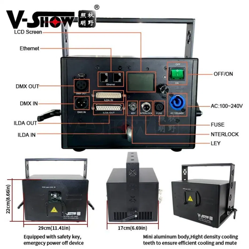 V-Show DJ Disco Laser Stage Equipment Light