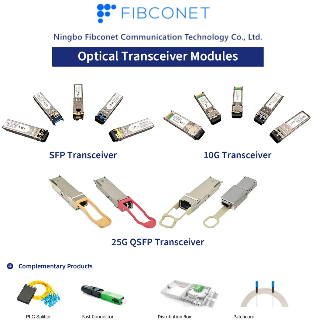 Fiber Optic 10km 10g 1310nm Single Mode Dual Fiber Transceiver SFP 10g Lr Module