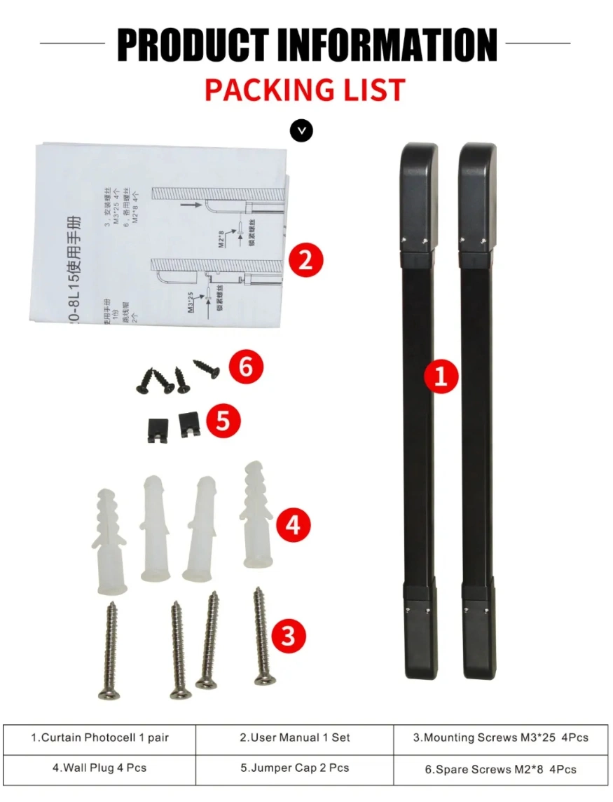 Infrared Light Curtain /Photoelectric Sensor/Safety Light Grid