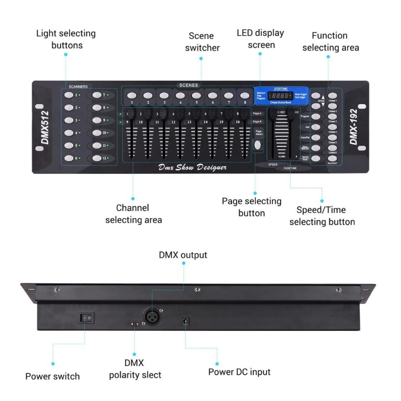 Wholesale Stage Equipment DMX512 Light Modulator Console Controller