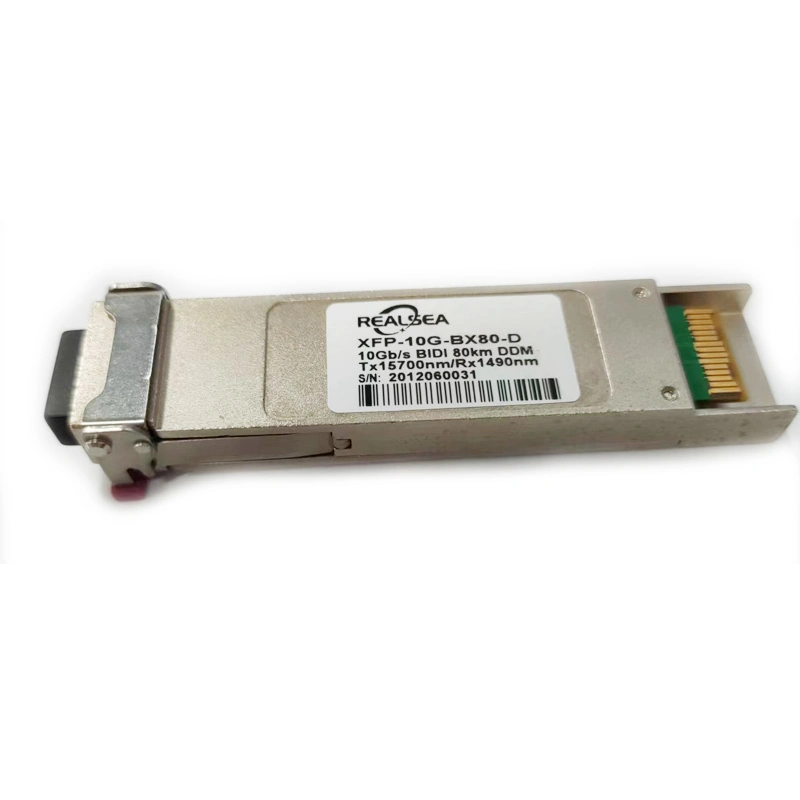 XFP 10g Bidi Fiber Optic Transceiver Tx15700 Rx1490 10g Dom Duplex LC SMF Transceiver Module 80km