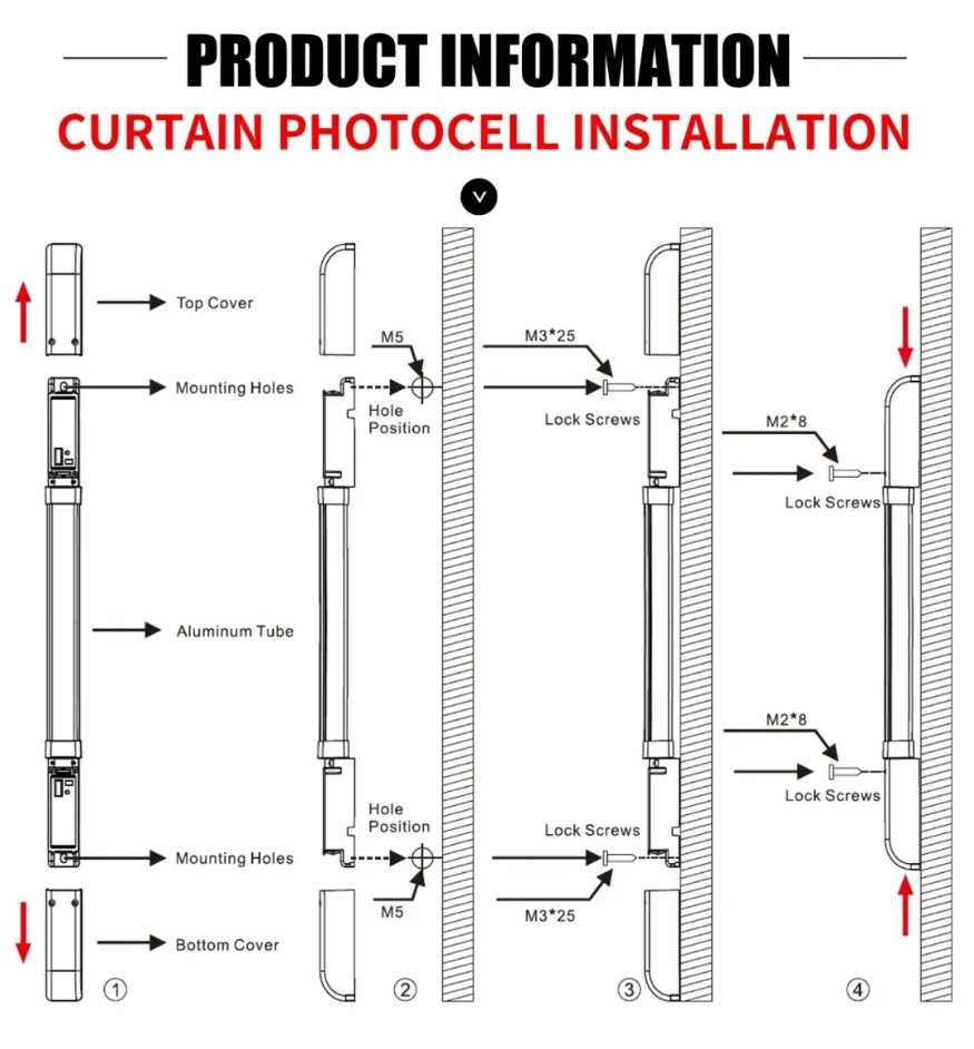 Infrared Light Curtain /Photoelectric Sensor/Safety Light Grid