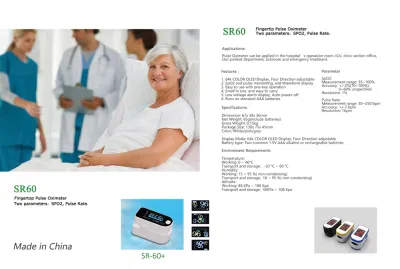 Dedo Pulsioxímetro portátil Stock listo Peadiatric adulto de alta precisión de la SpO2 TFT LCD LED pantalla OLED de cuatro colores de un solo color