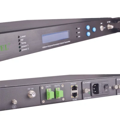 FTTH modulación interno/externo CATV 1550nm Transmisor de fibra óptica