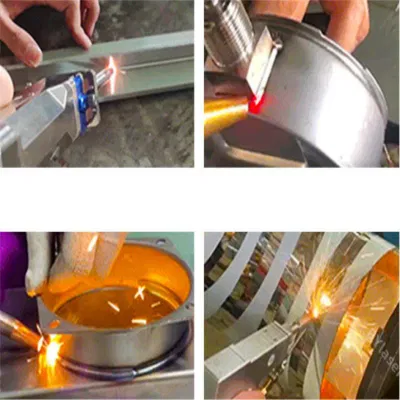 Soldadura láser de hilo de hilo de hilo de flujo MIG de doble pulso portátil Máquina