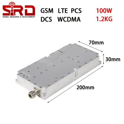 3000-6000MHz 100W módulo amplificador de potencia RF de banda ancha con amplificador de alta potencia Para señal de teléfono UAV Drone