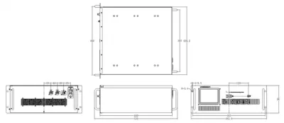 6-18GHz 50dB Ganancia 100W Potencia de salida ruido bajo Figura sólida Amplificador de alta potencia