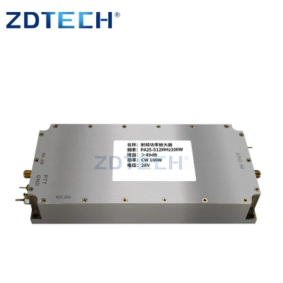 Amplificador de potencia de banda ancha de comunicación inalámbrica de 100 a 1500MHz 50W RF Módulo