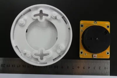 Detector de humo fotoeléctrico óptico convencional inalámbrico con cable para alarma de incendios (ES-5002OSD)
