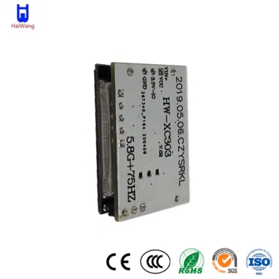Haiwang China 31*22*9mm Size HW-Xc303 Doppler Speed sensor proveedores Gratis Muestra 15mA corriente de trabajo V/a módulo de inducción de microondas superpuesto de doble placa