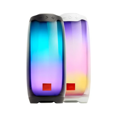 Altavoz inalámbrico Bluetooth con luz LED impermeable al aire libre de altavoz Subwoofer Soundbar sonido HiFi altavoz de graves profundos y pulso5