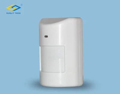 Detector PIR inalámbrico con funcionamiento de batería de litio, 433MHz o 868MHz