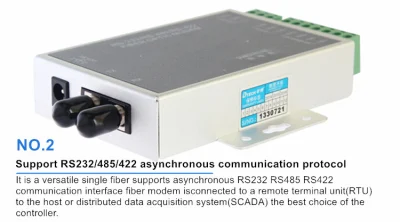 Activo RS232/485/422 a transceptor de fibra óptica de grado industrial 232 Fibra Transceptor óptico