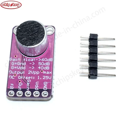 Max9814 módulo amplificador de micrófono Electret Control de ganancia automático