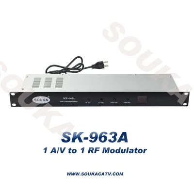 Cable de sistema coaxial CATV de módem analógico de frecuencia fija de 1 canales Modulador de TV