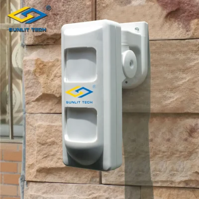 Al aire libre con cable 2 Detector de movimiento PIR y MW con inmunidad a mascotas