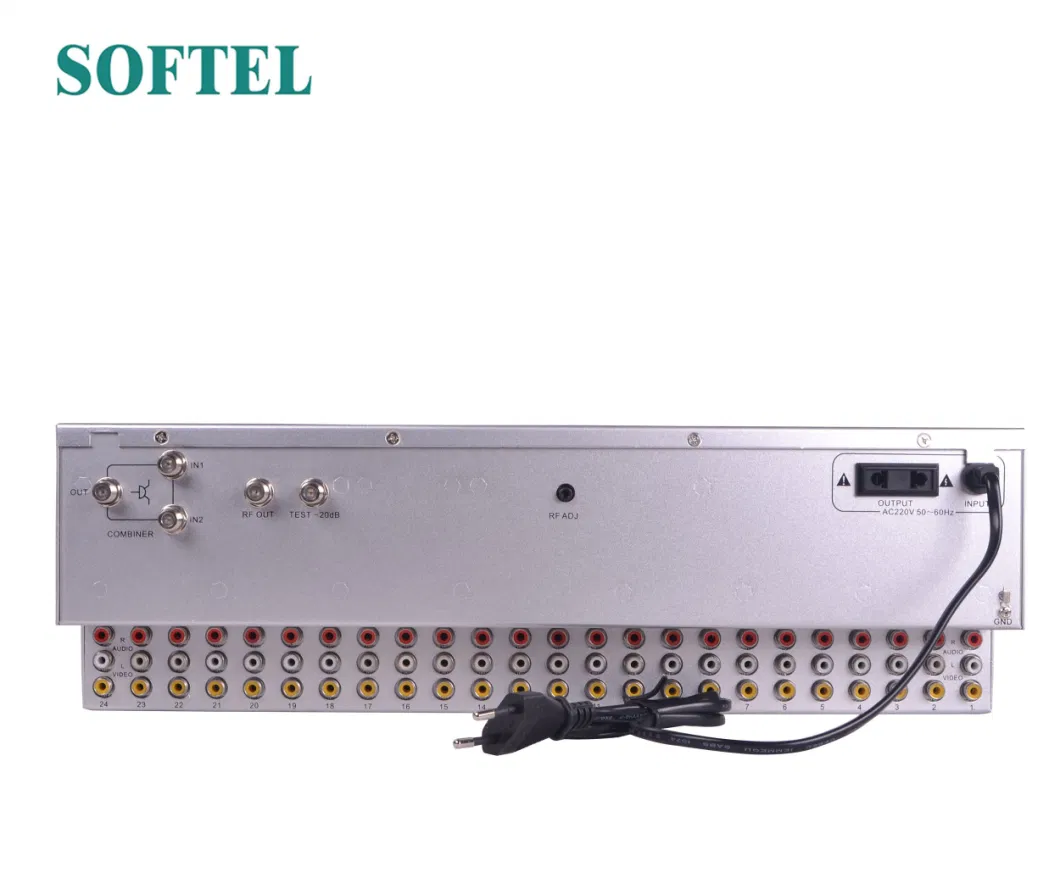 Softel Analog TV Modulator 24 in 1 Modulator CATV Analog TV Modulator