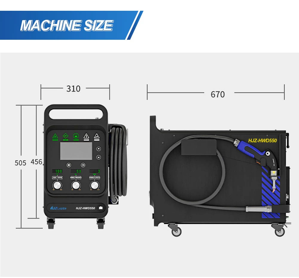 Small size light weight Air cooling type handheld laser welding machine