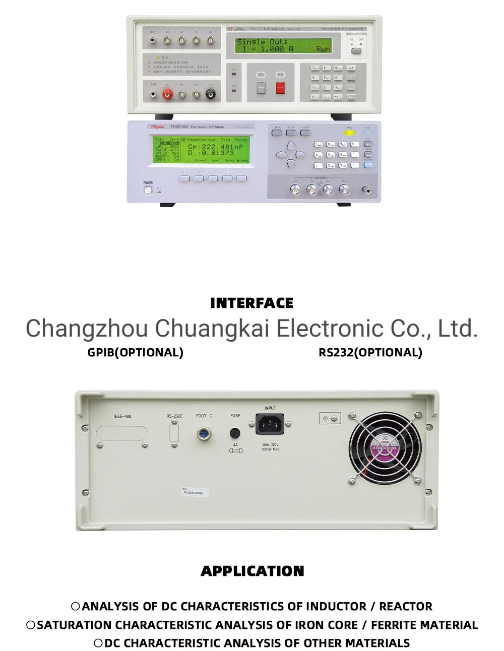 Th1773 DC Bias Current Source Frequency Bandwidth 50Hz-200kHz