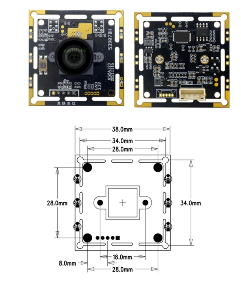 2MP USB Free Drive Global Exposure Camera Module 4: 3 Picture High-Speed Capture&Pipeline Detection