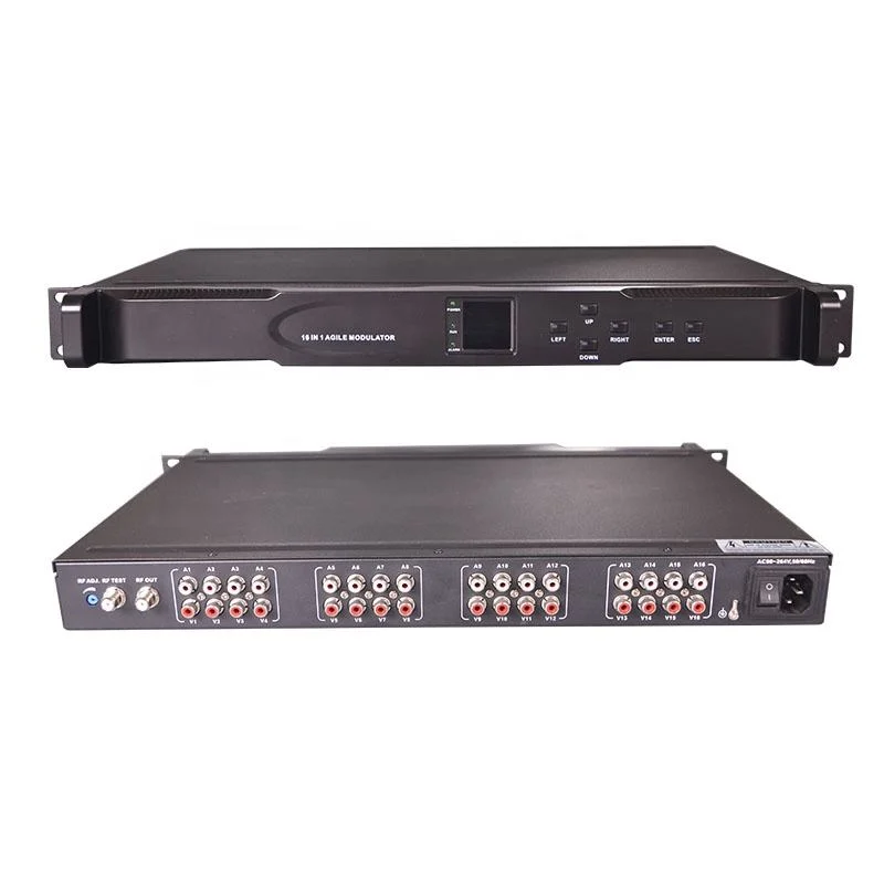 16 in 1 Agile Modulator Analog a/V or HD Inputs Modulator