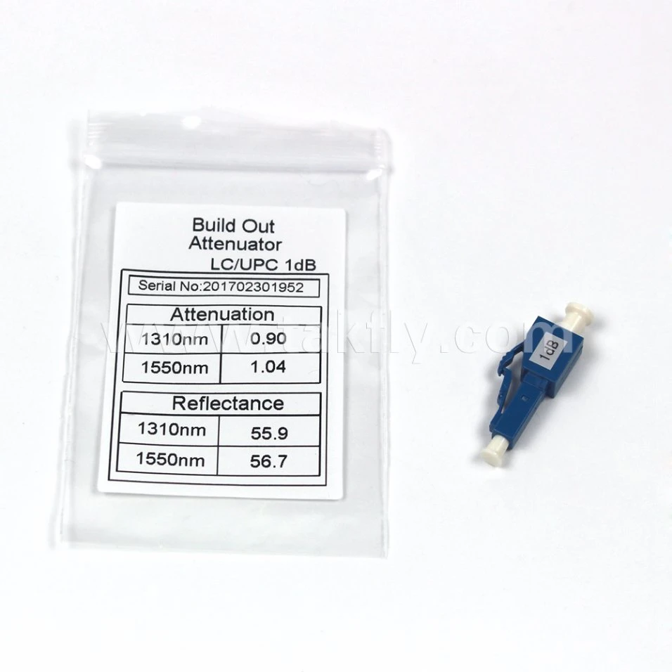 LC Singlemode Fixed Fiber Optical Attenuator 5dB 10dB