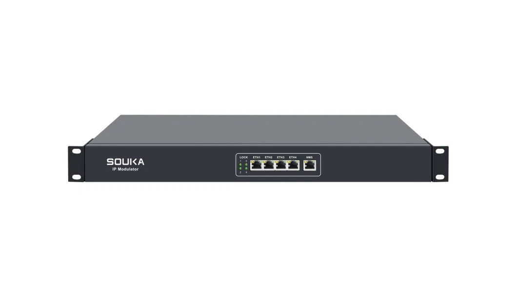 IP Modulator IP in DVB-C out with 4 Channels IP Encoder