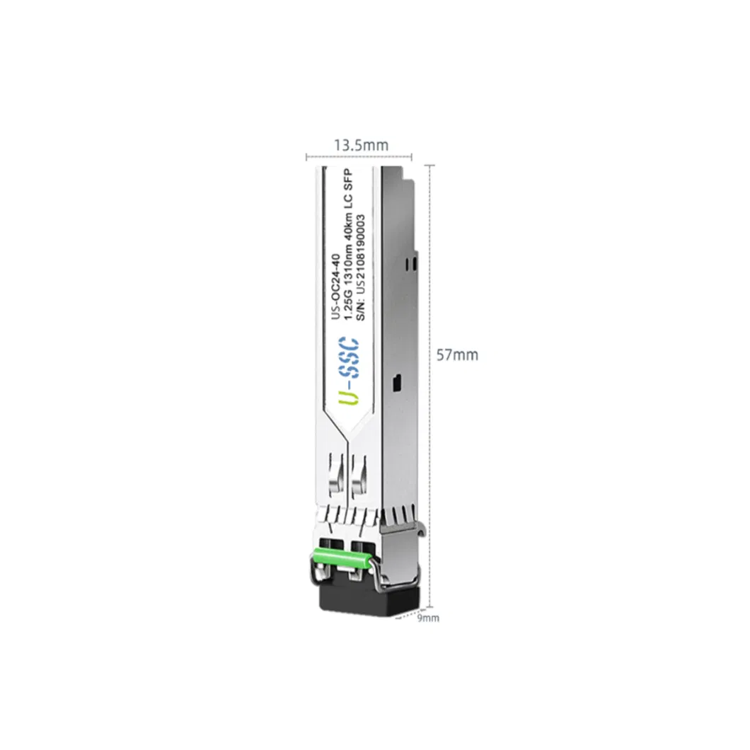 1.25g 40km SFP Fibre Optic Modules 1310nm Single Mode Dual Fiber LC Ddm Sm Gigabit SFP Module SFP Optical Transceiver