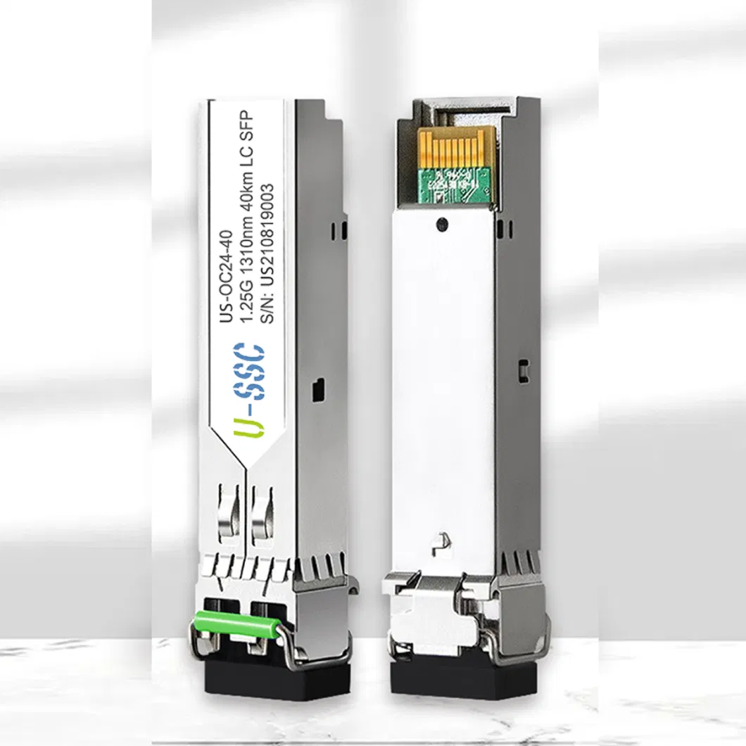 1.25g 40km SFP Fibre Optic Modules 1310nm Single Mode Dual Fiber LC Ddm Sm Gigabit SFP Module SFP Optical Transceiver