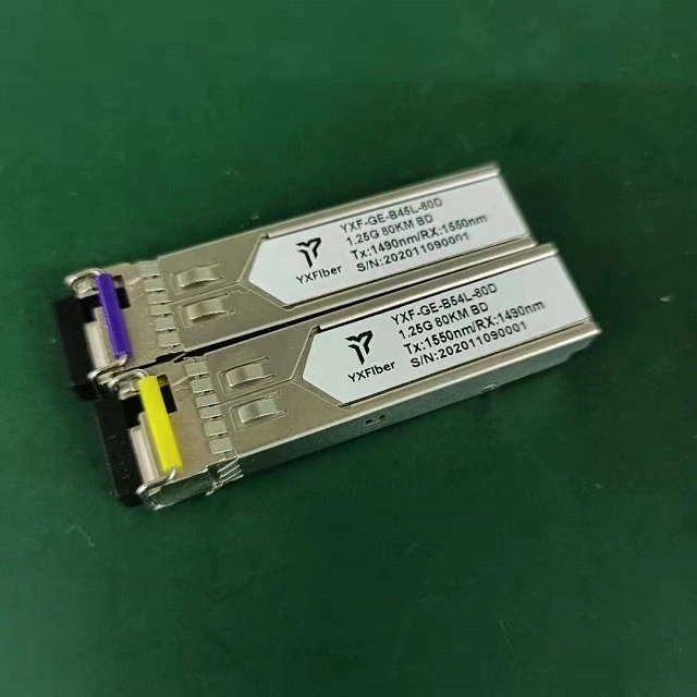 Fiber Optic Transceiver Module 1.25g 80km Bidi Optical Fiber Module