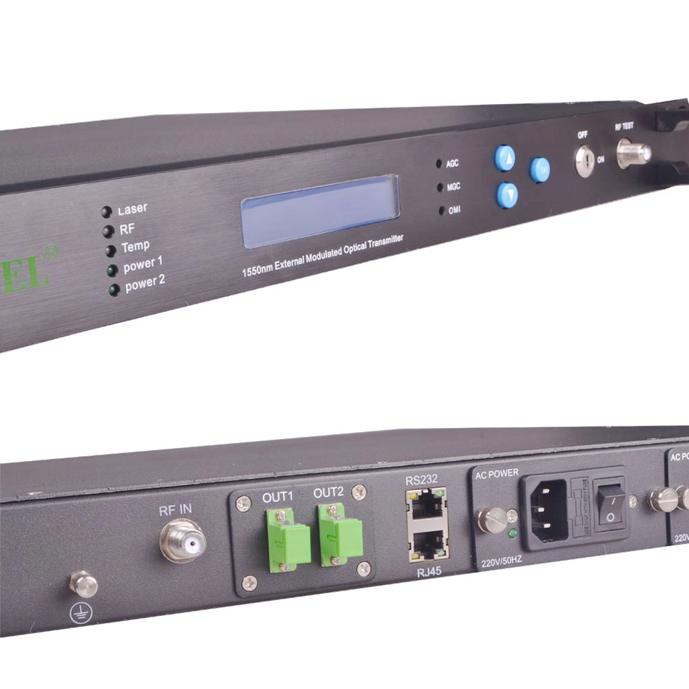 FTTH Internal/External Modulation CATV 1550nm Fiber Optical Transmitter