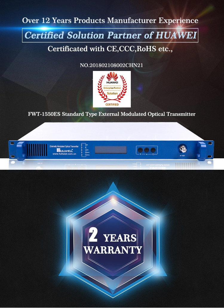 CATV 1550nm External Modulation Optical Transmitter for Hfc and FTTX