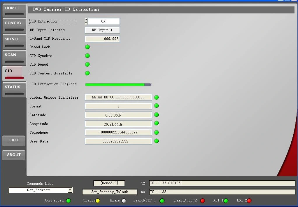 Encoder Modulator DVB-S/S2/S2X Output Asi Output Encoder Modulator