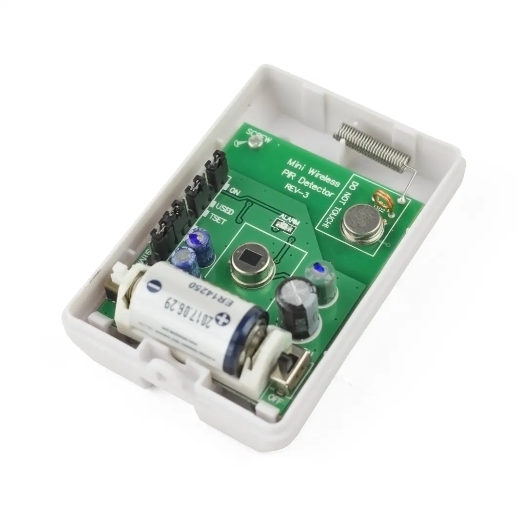 Wireless PIR Detector with Lithium Battery Operation, 433MHz or 868MHz