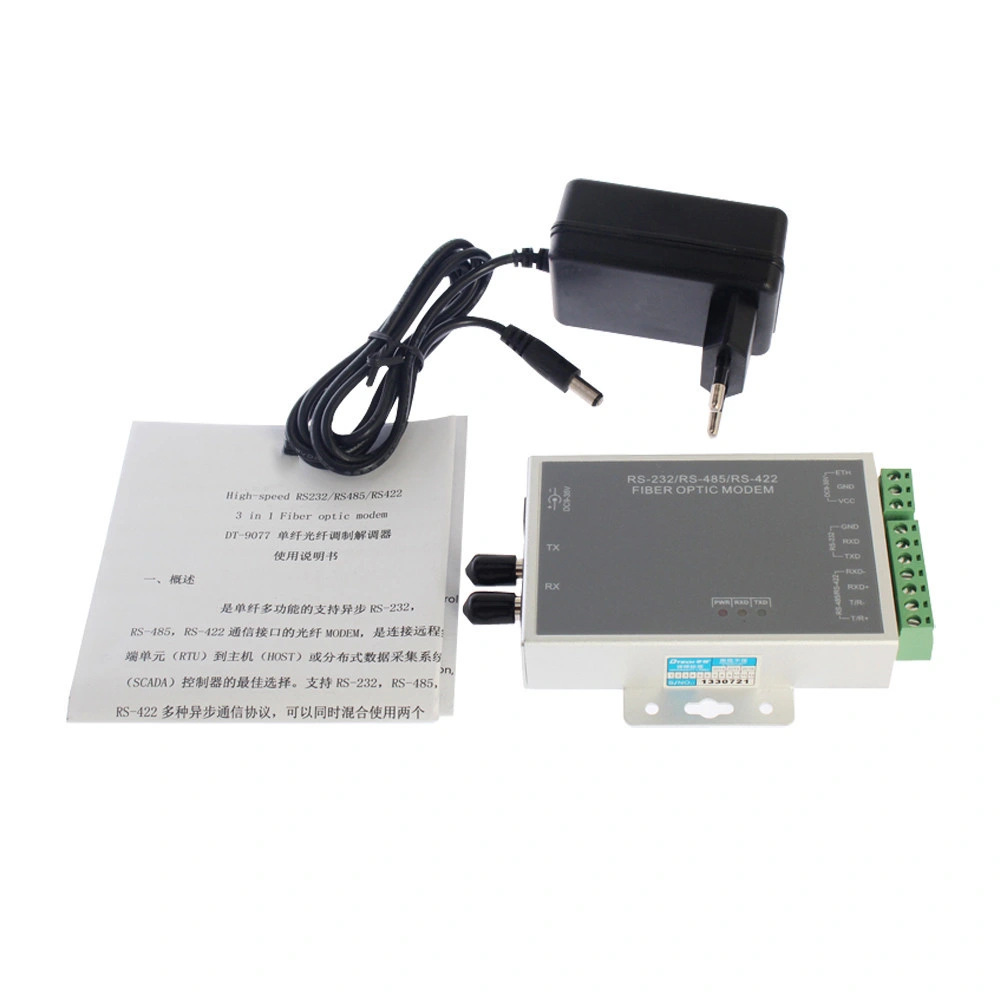 Single-Fiber Fiber Optic Modem, Fiber Optic Modulator, RS232/485 Fiber Optic Modulator