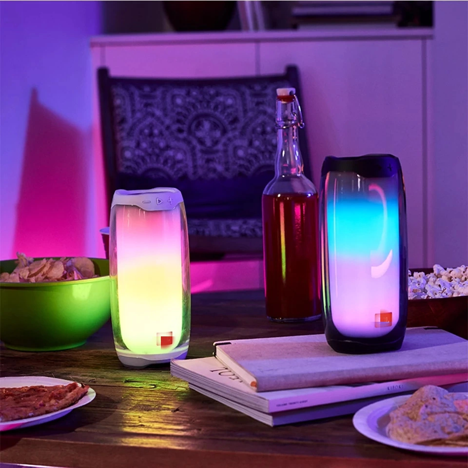 Pulse4 Potable Wireless Bluetooth Light Show Speaker Stereo Sound with LED Light Party Boost APP Ipx7 Waterproof