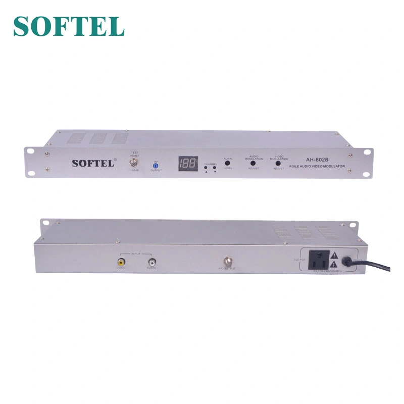 Single Channel 45-870MHz Adjacent CATV Agile Modulator, RF Modulator