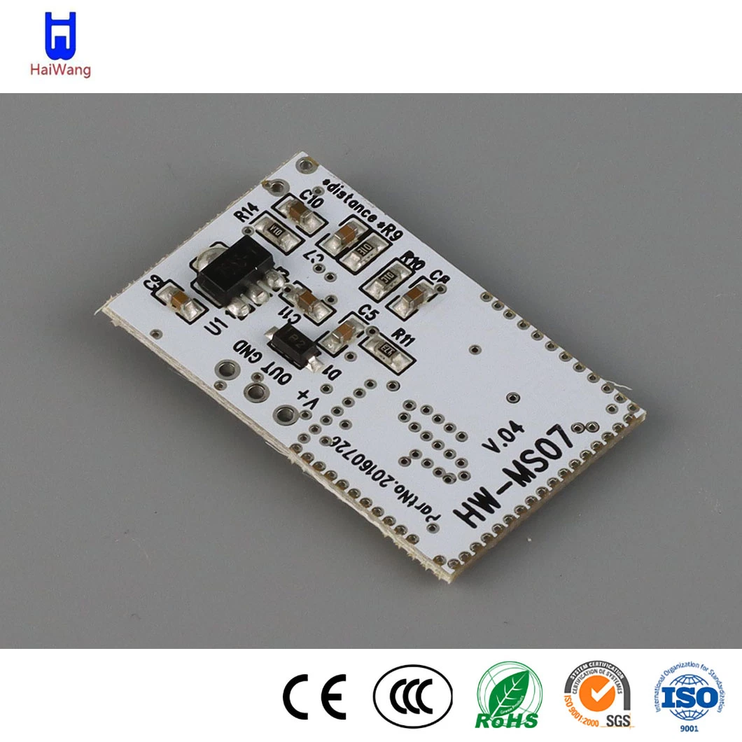 Haiwang China Motion Sensor Radar Module Manufacturers Wholesale 2sec Output Delay-Time Hw-Ms07 PCB Microwave Sensor Module for Intelligent Household Appliances