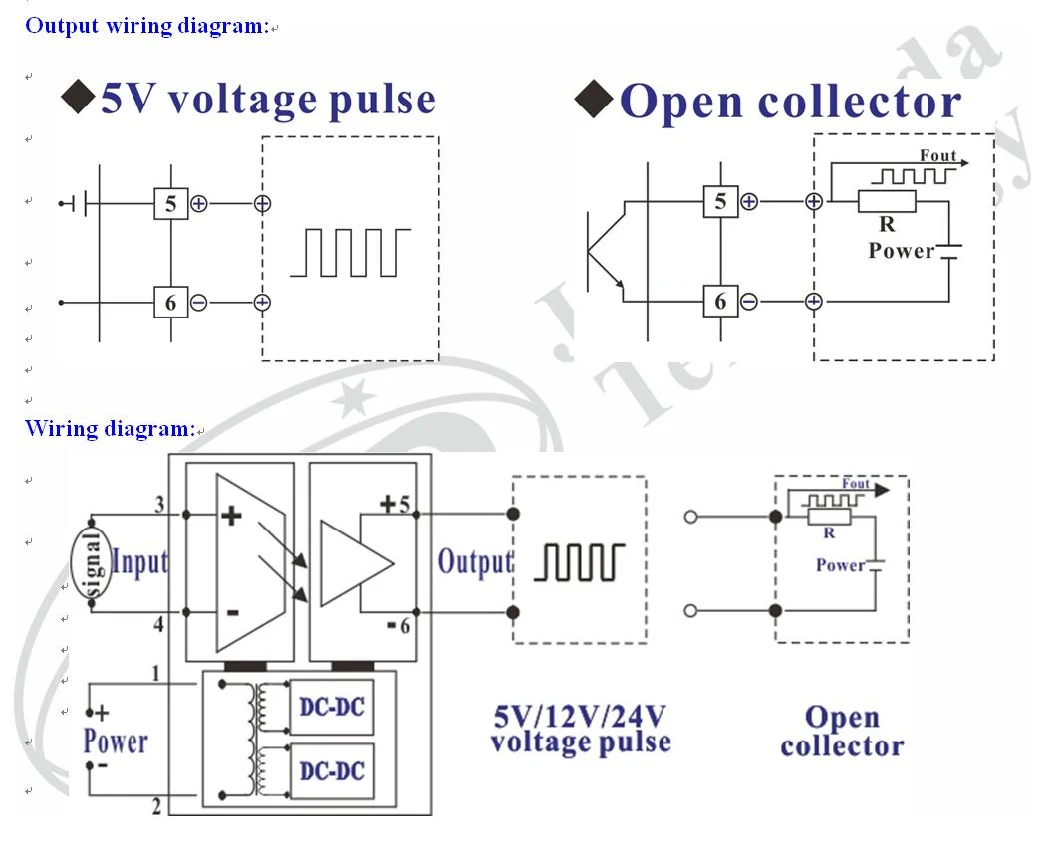 V/F (I/F) Frequency Pulse Signal Converter