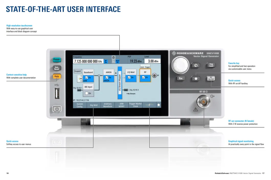 R&S Smcv100b Electronic Instrument Function Vector Signal Generator