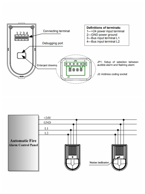 AS-AHS Addressable Fire Alarm Strobe Sounder