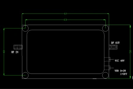 5.8g 50W RF Power Amplifier/RF Module/High Power Amplifier