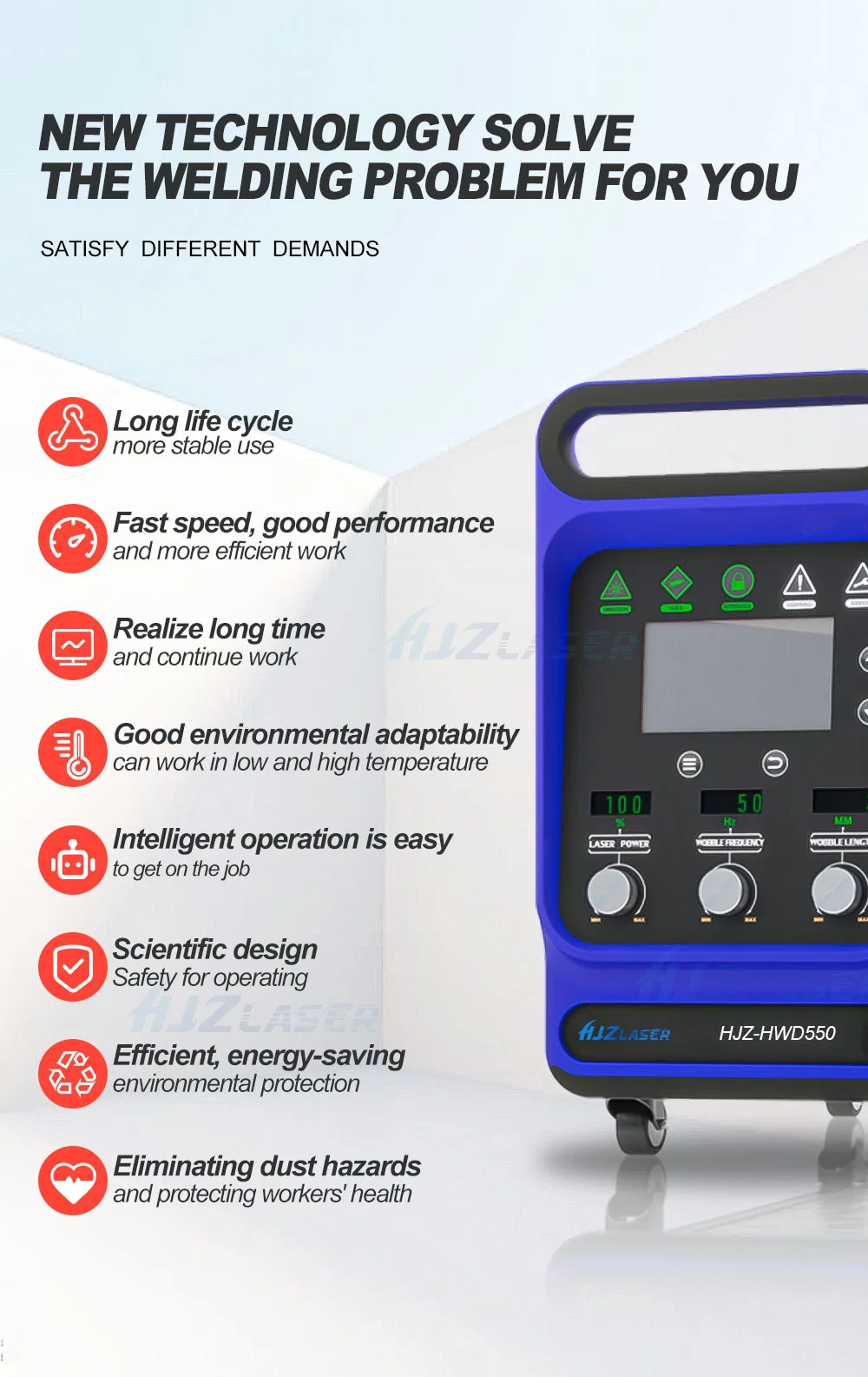 Small size light weight Air cooling type handheld laser welding machine